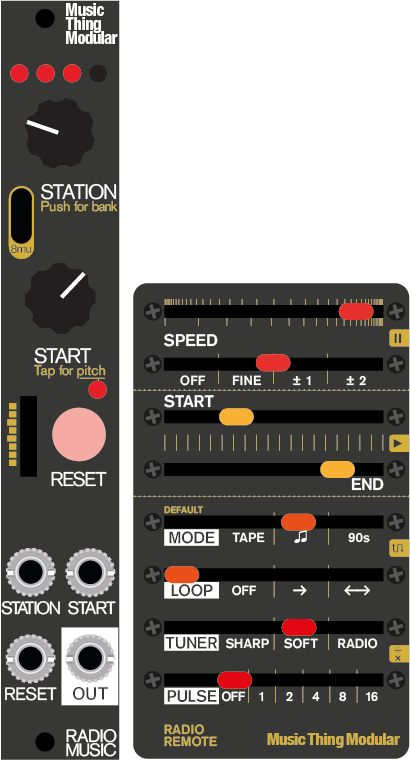 Radio Music mk2 Eurorack Sample Player | Music Thing Modular